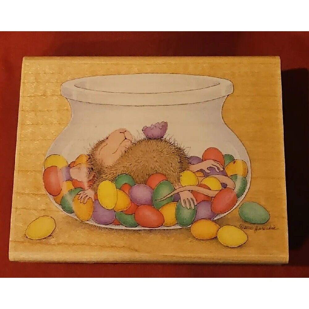 House Mouse SWEET SENSATION Rubber Stamp 4” X 3” HMJR 1094 Year: 2010